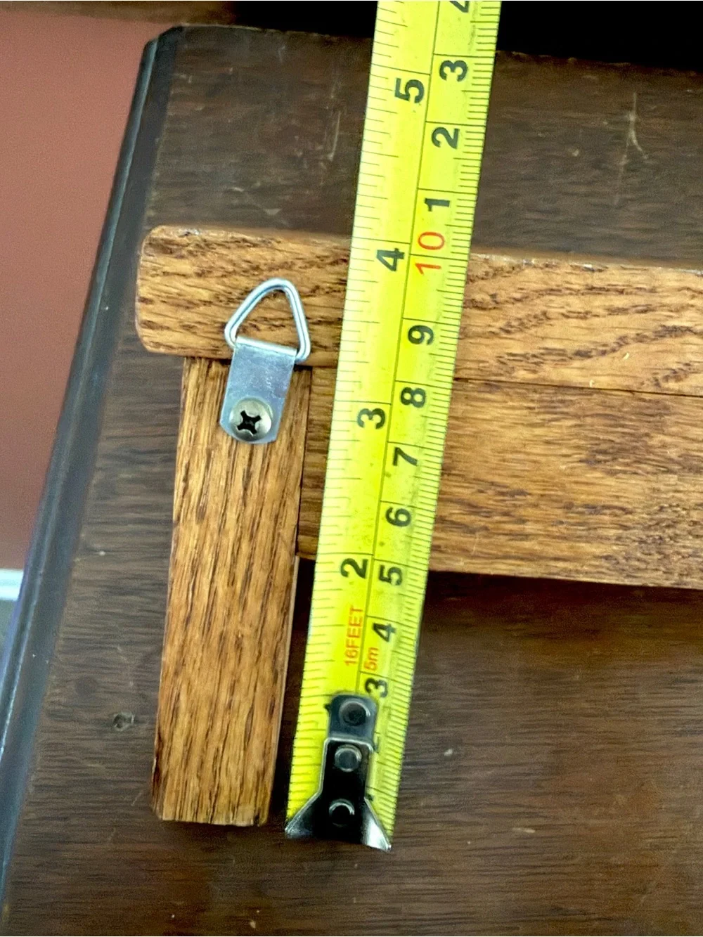 Small Wood Shelf Wall Hanging Vintage Shelf 10”x3”x4” Handmade Boho Small Shelf